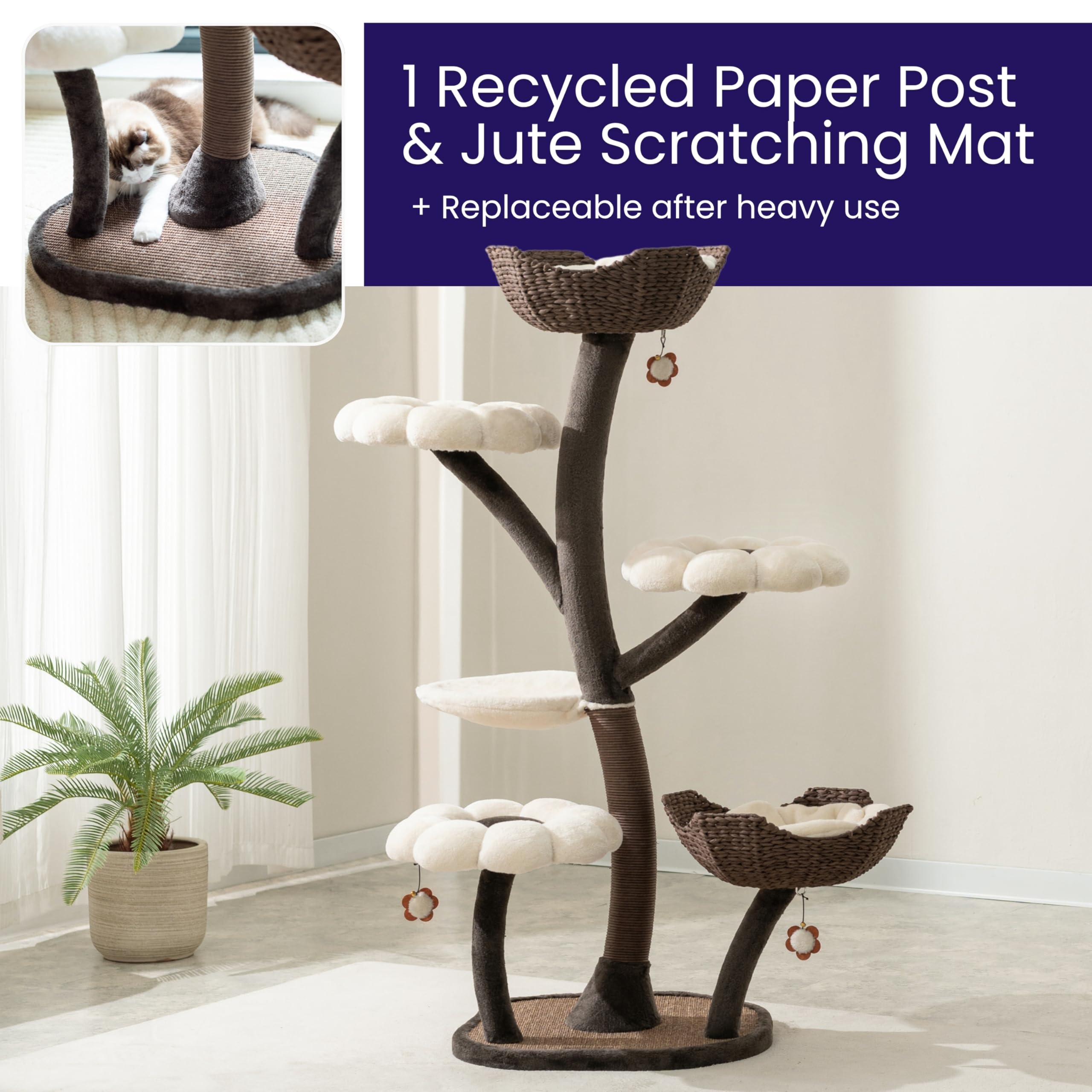 Amazon | Catry Cat Tree - ブロッサム - オールインワン